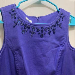 Talbots, never worn, purple sleeveless dress, size 4